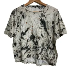 美品 pas de calais パドカレ 総柄 クルーネック カットソー サイズ34 グレー レディース 古着 中古 USEDのサムネイル