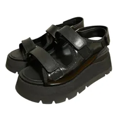 美品 3.1 Phillip Lim Kate 3.1フィリップリム Kate 厚底 プラットフォームサンダル サイズ36 23.0cm相当 ブラック レディース 古着 中古 USEDのサムネイル
