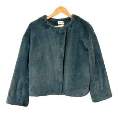 美品 FRAY I.D フレイアイディー Ecopel ボアジャケット サイズ0 カーキ レディース 古着 中古 USEDのサムネイル