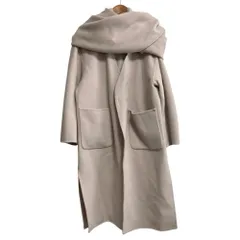 良品 MAISON SPECIAL メゾンスペシャル ショール付き ノーカラーコート サイズF ベージュ レディース 古着 中古 USEDのサムネイル