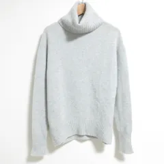 美品 AERON エアロン アーロン カシミヤ100％ タートルネック ニット セーター XSサイズ グレー レディース 古着 中古 USEDのサムネイル