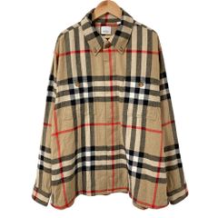 極美品】BURBERRY チェック柄CPOジャケット - メルカリ