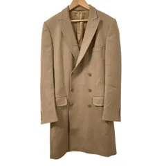 良品 DOLCE & GABBANA ドルチェ&ガッバーナ ダブルブレスト チェスターコート サイズ44 ベージュ メンズ 古着 中古 USEDのサムネイル