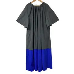 良品 25SS ADORE アドーア エアリープレーンクロスワンピース サイズ38 グレー ブルー レディース 古着 中古 USEDのサムネイル