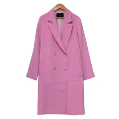 良品 23SS allureville アルアバイル T/Rダブルクロスチェスターコート サイズ1 ピンク  レディース 古着 中古 USEDのサムネイル
