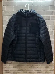 A【A4-90】◇ Calvin Klein タグ表記サイズXL ダウンジャケット　ブルーグレーのサムネイル