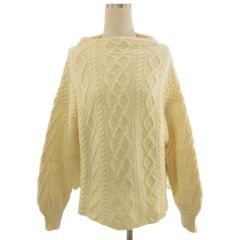 SLOBE IENA/HAMILTON ケーブルニットボートネックプルオーバー