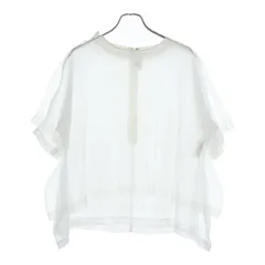 COMME des GARCONS (コムデギャルソン) 22SS AD2021 シアー オーガンジー レイヤード 半袖Tシャツ トップス ホワイト レディース GI-B012のサムネイル