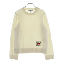 MAISON KITSUNE (メゾンキツネ) LUNAR NEW YEAR Knit Sweater メゾンキツネ 旧正月 ラムズウール ニットセーター レディース ホワイト QW080CLKT1006のサムネイル