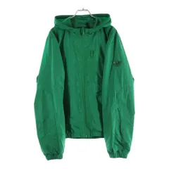 PRADA (プラダ) トライアングルロゴ フーテッドジャケット ナイロン 三角ロゴ グリーン SGH051のサムネイル