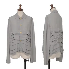 コムコム コムデギャルソンCOMME des GARCONS ポリ製品染めティアード切替ジャケット グレーLのサムネイル