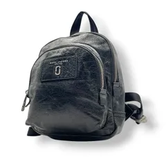 マークジェイコブズ MARC JACOBS リュック・デイパック バックパック レザー 本革 ブラック 黒 ゴールド金具 ロゴ プレート ファスナー エレガント カジュアル デイリー 通勤 通学 普段使い お出かけ シンプル レディース 大容量 自立可 S80