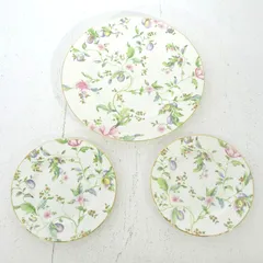 【三重店】WEDGWOOD SWEET PLUM ウェッジウッド スウィートプラム  皿 プレート 3点セット【426-D717】のサムネイル