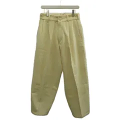 ワイズフォーメン Y's for men パンツ スラックス ウール L アイボリー タック入り 無地 MC-P14-100 フルレングス /PP ■GY50のサムネイル