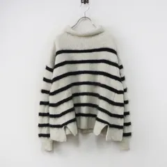 2024SS シーティープラージュ C.T.plage Raccoon oversized turtle neck プルオーバー 36 ライトグレー×ブラック／【2400015024370】のサムネイル