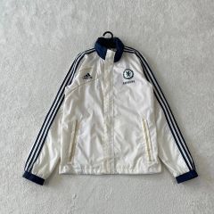adidas Chelsea トラックジャケット ホワイト - メルカリ