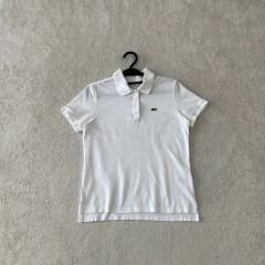 LACOSTE ラコステ オーバーサイズ ポロシャツロング ワンピース鹿の子