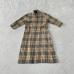 極美品/マキシ丈/M】バーバリー スプリングコート ロングワンピース 