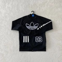 人気カラー‼️】adidas ファイヤーバード ジャージ M 赤 白 刺繍 古着