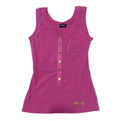 D&G ドルチェ＆ガッバーナ ピンク タンクトップ Y2K 平成ギャル ビーズ D&G ドルチェ&ガッバーナ ビーチウェア 半袖Tシャツ ピンク M Y2K