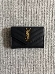 SAINT LAURENT 長財布 ブラック ゴールド金具 - メルカリ