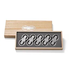 未使用新品　能作　箸置 - ８ - ５ヶ入　501200　錫100％　NOUSAKU　のうさく　和風　日本製　箱入り　箸置き　セット　カード立てのサムネイル