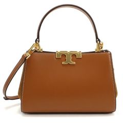 極美品 Tory Burch エレノア ミニ 2way ショルダーバッグ 茶色 - メルカリ