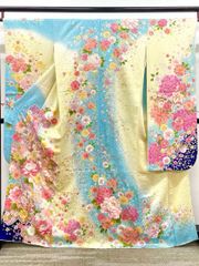 振袖 金駒 金彩 紋意匠 身丈172cm 撥水加工済 HKT207 - メルカリ