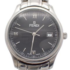 箱付き】FENDI フェンディ 210G メンズ クォーツ デイト 黒文字盤