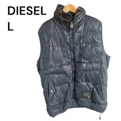 a2907 【美品】DIESEL ディーゼル ダウンベスト L ネイビー キルティングのサムネイル