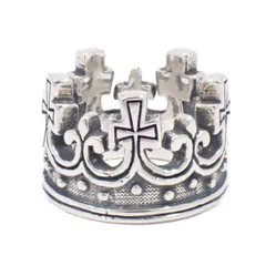 ROYALORDER ロイヤルオーダー ラージ クラウン リング 指輪 シルバー925 8号 SR15【いおき質店】のサムネイル
