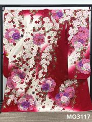 振袖 金駒 銀彩 金彩 紋意匠 身丈167cm 撥水加工済 MO3517 - メルカリ