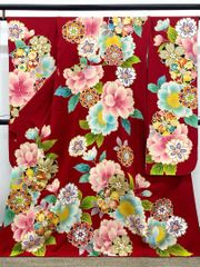 振袖 金駒 金彩 銀通し 紋意匠 桜 身丈170cm HKT202 - メルカリ