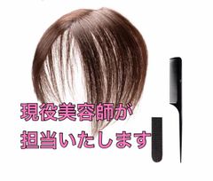 BLEND & Go シートエクステ 前髪ウィッグ ライトブラウン 説明書付き