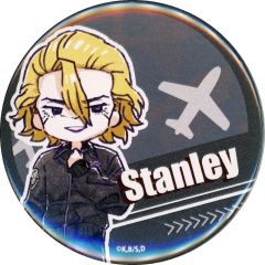 [중고] 배지 핀스 스탠리 스나이더 (그래프 아트 일러스트) [Dr.STONE POP UP STORE 캔 배지 32. 비행 재킷 ver.]
