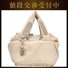 シーバイクロエ ボストンバッグ ベージュ 美品 ナイロン 中古 02-13-98-65 See By Chloe 大容量 軽量 ファスナーのサムネイル