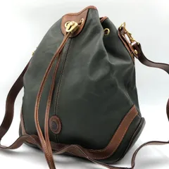 ピエールカルダン pierre cardin ショルダーバッグ 巾着 レザー 緑のサムネイル