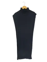 B&Y ユナイテッドアローズ BEAUTY&YOUTH ビューティー&ユース ニット ストール タートルネック ポンチョタイプ 無地 ネイビー QQQのサムネイル