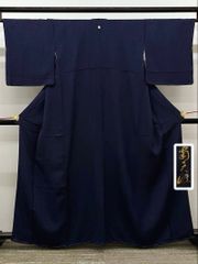 夏物！逸品◎正絹◇紋紗◇未使用！極上色無地嘘つき袖付き156cm 一つ紋 逸品！単衣◇未使用！正絹◎極上色無地160cm 一つ紋(蔦)褐色 紗綾形