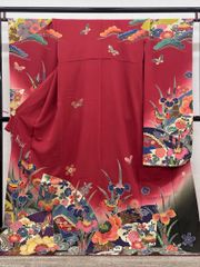 振袖 刺繍 金彩 紋意匠 桜 身丈164cm HKT153 - メルカリ
