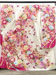 振袖 やまと扱い ラメ刺繍 身丈162cm 撥水加工済 HKT288 - メルカリ