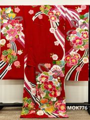 振袖 豪華 銀通し 刺繍 金彩 紋意匠 身丈162cm 撥水加工済 MO2748