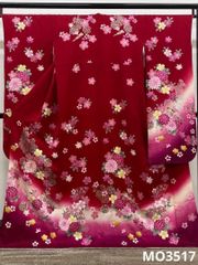 振袖 金駒 銀彩 金彩 紋意匠 身丈167cm 撥水加工済 MO3517 - メルカリ
