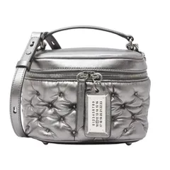 メゾンマルジェラ レディース グラムスラム バニティバッグ シルバー レザー Maison Margiela SB2WD0091P6800 中古のサムネイル