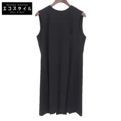 SONIARYKIEL　ソニアリキエル　未使用 バックサテン ノースリーブプリーツワンピース レディース ブラック 36 12410425-14　36のサムネイル