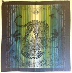 ☆ほぼ未使用 HERMES エルメス スカーフ ヒョウ柄 パレオ レオパード