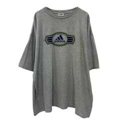 ～00s メキシコ製 adidas 半袖 プリントTシャツ 2XL グレー アディダス プルオーバー ～00年代 スポーティ ビッグサイズ 夏物 a806-6445のサムネイル