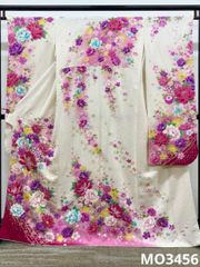 振袖 刺繍 金彩 銀通し 紋意匠 身丈170cm 撥水加工済 MO3432 - メルカリ