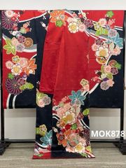 振袖 仮絵羽 金駒 金彩 ふり布付き 正絹 未仕立て品 八掛付き MOK840