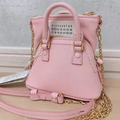 Maison Margiela メゾンマルジェラ 5AC ベビー ショルダーバッグ クラシック 2WAY ミニバッグ ハンドバッグ チェーンショルダー ポシェット ポーチ クロスボディ カレンダーロゴ グレインレザー レディース 本革 極美品 斜め掛けのサムネイル